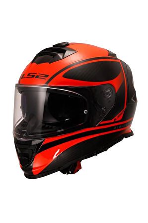 Storm 2 Kapalı Kask Dodger Mat Siyah Neon Turuncu