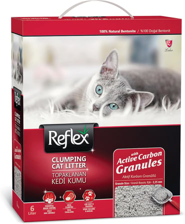 Granül Aktif Karbonlu Topaklanan Kedi Kumu, 6 L