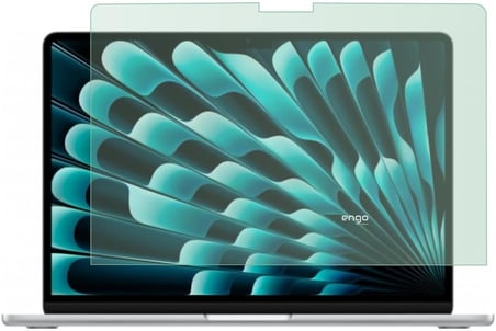 Engo Apple Macbook Air 13 İnç İle Uyumlu Ekran Koruyucu Notebook, 9h Temperli Kırılmaz Esnek Nano Cam, Çizilmeye Ve Darbeye Dayanıklı Laptop Koruma, Hd Şeffaf M5, M4, M3, M2