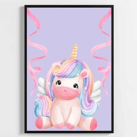 Besay Masal Dünyası Unicorn Çocuk Odası Posteri–Dekoratif 3lü Set A3 Çerçevesiz
