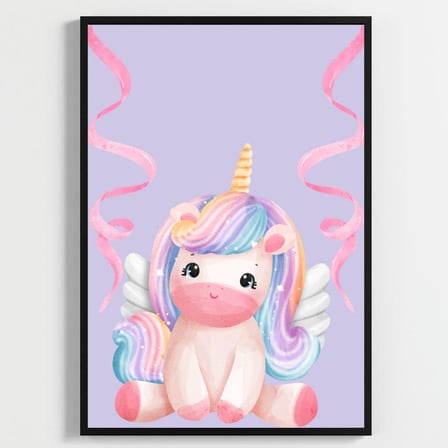 Besay Masal Dünyası Unicorn Çocuk Odası Posteri–Dekoratif 3lü Set A2 Çerçevesiz