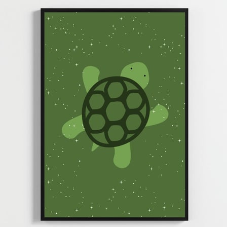 Besay Tiny Turtles:Sevimli Kaplumbağalar Çocuk Odası Posteri–Dekoratif 3lü Set A2 Çerçevesiz