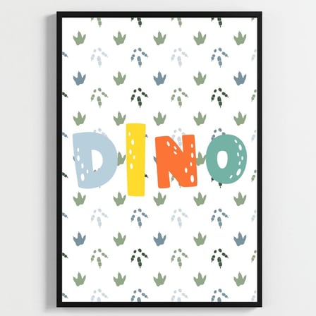 Besay Dino Patileri:Sevimli Kovboy ve Ay Dedeli Dinozor Çocuk Odası Posteri–Dekoratif 3lü Set A4 Çerçevesiz