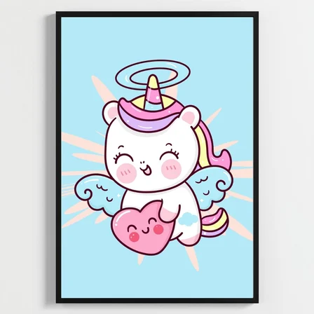 Besay Unicorn Dream Çocuk Odası Posteri–Dekoratif 3lü Set A4 Çerçevesiz