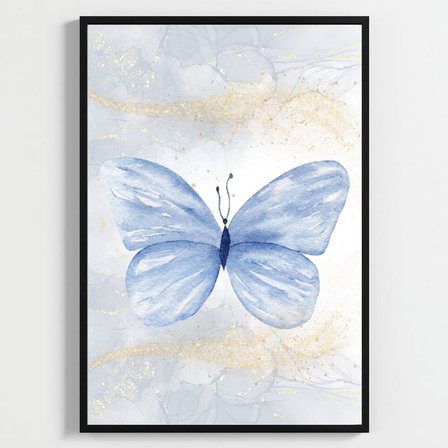 Besay Rüya Kelebekler Serisi Çocuk Odası Posteri–Dekoratif 3lü Set A4 Çerçevesiz