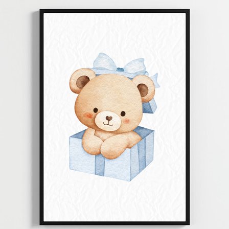 "Besay Hoş Geldin Bebek | ""It'S A Boy"" Temalı Çocuk Odası Dekorasyonu | Yeni Doğan Hediyesi Sulu Boya Poster | 3'Lü Set A3 Çe