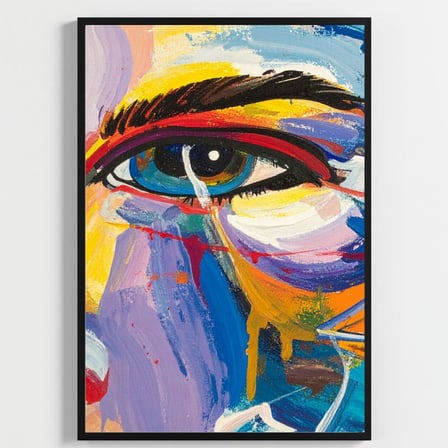 Besay Ressamın Gözünden | Modern Salon Duvar Dekorasyonu | Renkli Sanat Ve Fırça Posteri | 3'Lü Set A2 Çerçevesiz