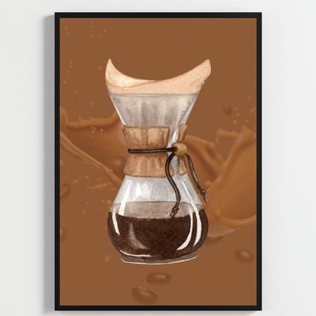 Besay Bi' Kahve | Kahve Köşesi Duvar Dekorasyonu | Esprili Yazılı Mutfak Posteri | 3'Lü Mutfak Poster Seti A2 Çerçevesiz