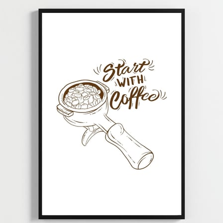 Besay Moka & Espresso | Kahve Köşesi Duvar Dekorasyonu | Esprili Yazılı Kafe Ve Mutfak Posteri | 3'Lü Set A2 Çerçevesiz