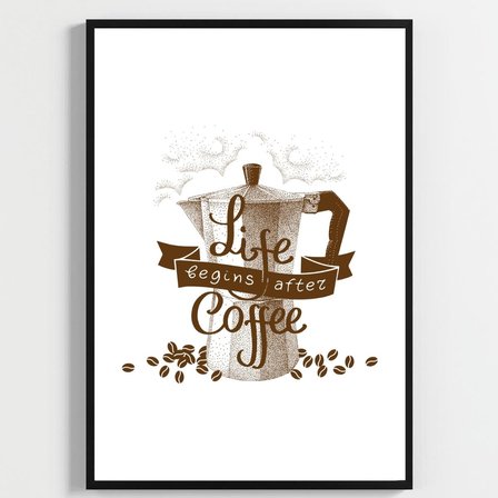 Besay Moka & Espresso | Kahve Köşesi Duvar Dekorasyonu | Esprili Yazılı Kafe Ve Mutfak Posteri | 3'Lü Set A2 Çerçevesiz