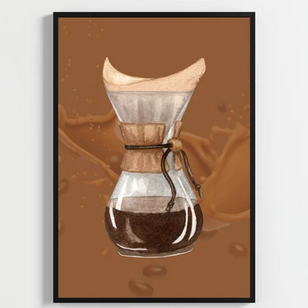 Besay Bi' Kahve | Kahve Köşesi Duvar Dekorasyonu | Esprili Yazılı Mutfak Posteri | 3'Lü Mutfak Poster Seti A4 Çerçevesiz