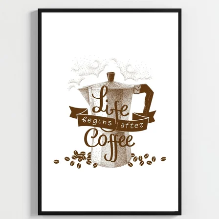 Besay Moka & Espresso | Kahve Köşesi Duvar Dekorasyonu | Esprili Yazılı Kafe Ve Mutfak Posteri | 3'Lü Set A4 Çerçevesiz
