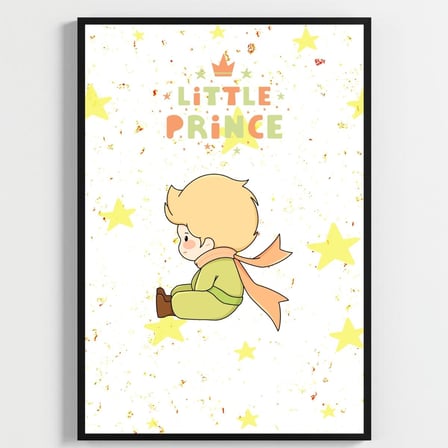 Besay Küçük Prens | Bebek Ve Çocuk Odası Duvar Dekorasyonu | İkonik Gül Ve Tilki Temalı Çocuk Posteri | 3'Lü Set A4 Çerçevesiz