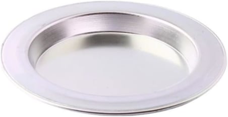 Albergio 2 Adet Alüminyum Künefe Tabağı 14 cm İç Çap 17,5 cm Dış Çap Künefe Tepsisi Gri