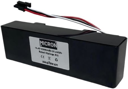 Mi Mop Pro Stytj02ym / V2 Pro/ V3 Uyumlu 14.4v 3200 Mah Robot Süpürge Pili Sİyah Plastik Kutulu Pil Paketli
