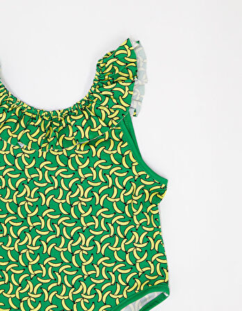 Kız Çocuk Mayo Hızlı Kuruyan ve Tam Likralı 2 Parça Set