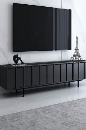 Mat Siyah Yapışkanlı Kaplama Folyosu 122 CM X 2 MT
