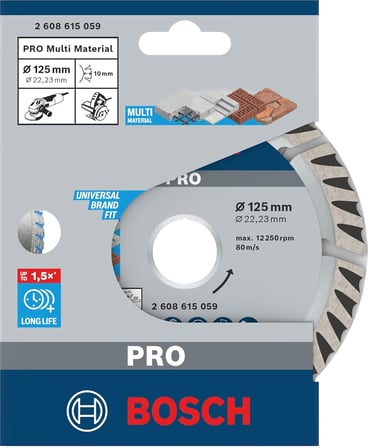 Professional Accessories Elmas Kesme Ve Delme Aksesuarları, Disk, Gri, 1 Adet, 12,5 cm