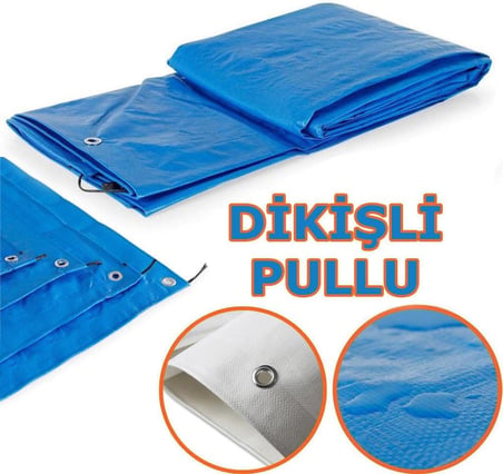 KATAR Ebatlı Su Geçimerz Pullu Çadır Branda Tente 3X3 m