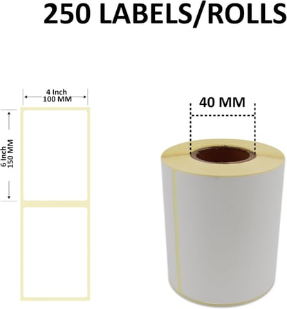 Kargo Etiketi Eko Termal Rulo Etiket 100mm X 150mm 350 Adet Direk Termal Transfer Etiketi