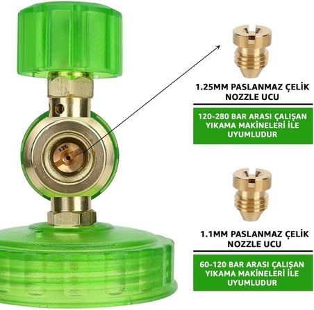 Bear Force Foam Lance Quick Plug Cihazlar İle Uyumlu Köpük Yapıcı Aparat 1L Köpük Aparatı