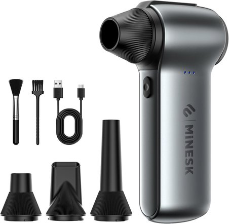 G150 Turbo Jet Fan Hava Üfleyici - 【Turbo Modda 150 Gram Hava Basıncı】- Çok Amaçlı Kullanım (Klavye, Ev, Araba Temizliği, Toz Üfleme,) - Taşıma Çantalı ve Ekstra Nozullu