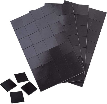 3M Yapışkanlı Etiket Magnet Tabaka Mıknatıs 30 Parça - 3x3 Cm Magnet