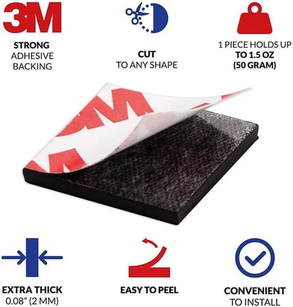 3M Yapışkanlı Etiket Magnet Tabaka Mıknatıs 30 Parça - 3x3 Cm Magnet