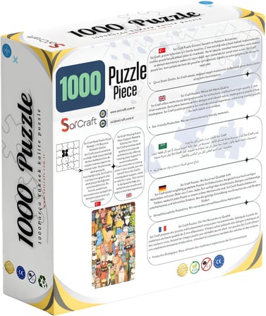1000 Parça Puzzle Miyav Mahalle