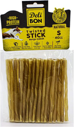 Delibon Gerçek Deriden İnce Burgu Çubuk, Thınx40Pcs., Natural