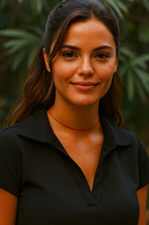 Ayarlanabilir Kırmızı İp Kolye Choker ve Bileklik Takımı