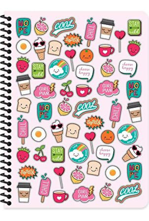 Keskin Color Defter Plastik Kapak Spiralli 16,5x22,5 80 Yp.Çiz.321141-99