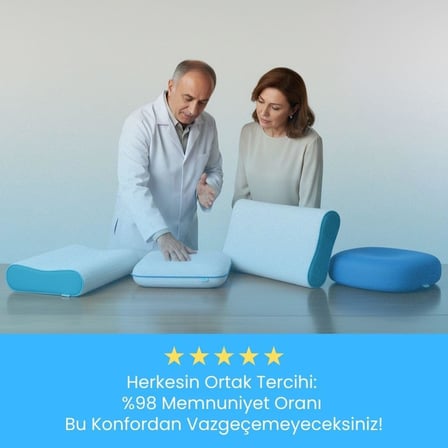 fom 'uykumu kaliteli aldım' FOM Smith Visco Hemoroid Basur Oturma Simidi Yastık, Ortopedik, 44 x 43 x 8, Kırmızı, Fom 'Uykumu Kaliteli Aldım'