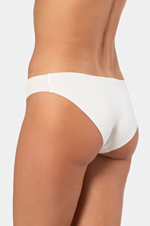 Türen Kadın Lazer Kesim Pamuklu Bikini Külot 907/Beyaz