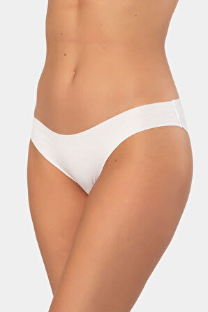 Türen Kadın Lazer Kesim Pamuklu Bikini Külot 907/Beyaz