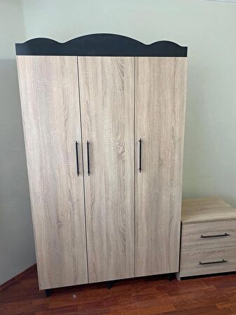 120 X 210 cm GİYİNME DOLABI VE KOMİDİN - MDF 1. SINIF % 100 MDF