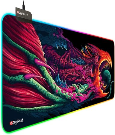 Digipod Rgb Gaming Mousepad Oyuncu Mouse Pad 90X40 Xxl Büyük Boy 4mm Kalınlık