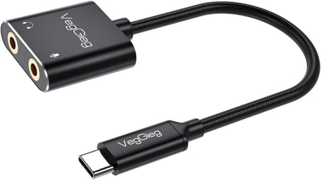 Type-C Ses Kartı 3.5mm Kulaklık ve Mikrofon Girişli