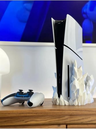 PS5 için Slım Crystal Stand (CD VERSİYON ile uyumlu) PlayStation 5 ile uyumlu 5 Dikey Stand PS5 için Stand Disk versiyon, ER45WERV