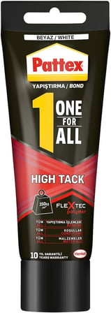 One for All High Tack, Yüksek Kaliteli Montaj Yapıştırıcısı, Tüm Yüzeyler için Güçlü Yapıştırıcı, Profesyonel Çok Amaçlı Yapıştırıcı, 1x142g Tüp