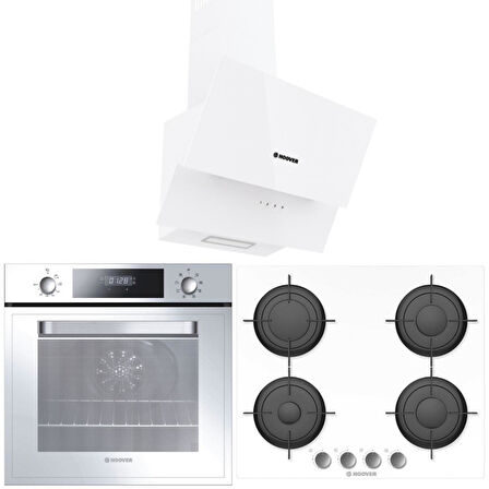 Hoover Beyaz Set (HDG6CGWTK+HVW6MW+HOT 3051 WI)