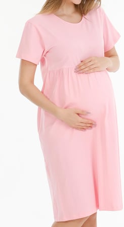 HAMİLE LOHUSA GECELİK PEMBE