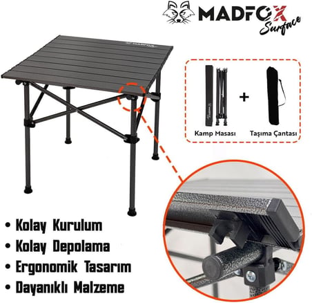 Surface Küçük Boy Katlanır Kamp Masası