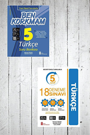 Ata 5.Sınıf Ben Korkmam Türkçe Soru Bankası -18 Deneme Sınavı