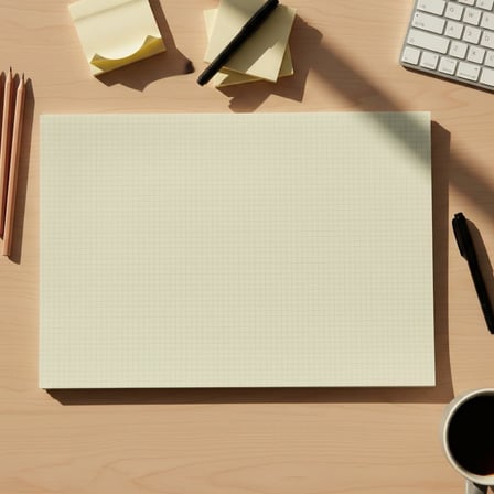 | Paperto. A3 Kopar At Not Kağıdı, 29,7 × 42 cm (A3), 80 Yaprak, 110 gr Ivory Kağıt, Yapışkansız Masaüstü Notluk (Kareli)