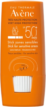 EAU THERMALE AVENE Stick Güneş Kremi SPF 50+ Hassas Bölgeler İçin Yüksek Koruma Sağlayan Güneş Koruyucu 8 gr