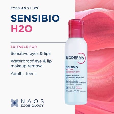 Bioderma Sensibio H2O Eye Çift Fazlı Göz, Dudak, Kirpik Micellar Makyaj Temizleyici Provitamin B5 125 ml
