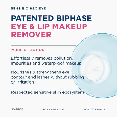 Bioderma Sensibio H2O Eye Çift Fazlı Göz, Dudak, Kirpik Micellar Makyaj Temizleyici Provitamin B5 125 ml