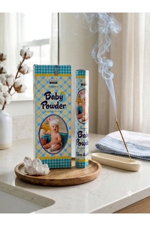 Darshan Baby Powder (Bebek Pudrası Kokulu) Çubuk Tütsü 20 Adet