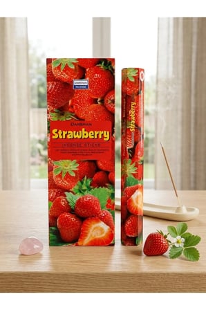 Darshan Strawberry (Çilek Kokulu) Çubuk Tütsü 20 Adet